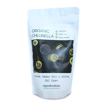 Chlorella tabletten 500mg Bio (Superfoodism) 500st