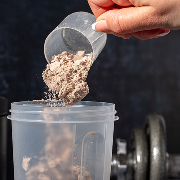 Collageen Collageenpoeder in een blender